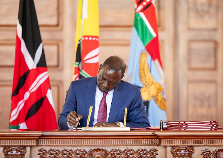 President Ruto Signs Into law The  Supplementary Appropriation Bill